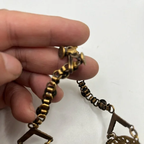 RARE Joseff Of Hollywood Necklace Asian Motif  Faux Chrysoprase 32” long - Picture 10 of 14